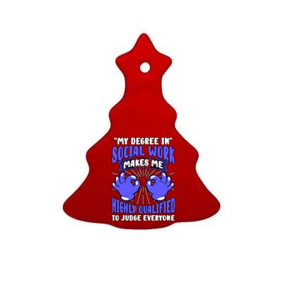 Social Worker Public Community Protection Ware Gift Ceramic Tree Ornament