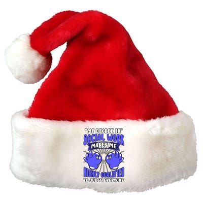 Social Worker Public Community Protection Ware Gift Premium Christmas Santa Hat