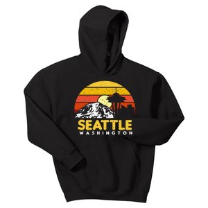 Seattle Washington PNW Vacation Souvenir Gift Kids Hoodie