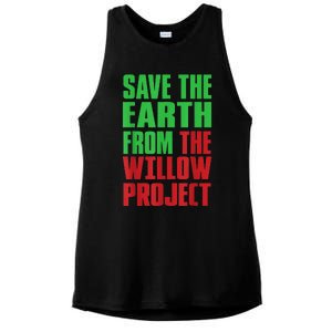 Stop Willow Project, save the earth from the Willow Project Ladies PosiCharge Tri-Blend Wicking Tank