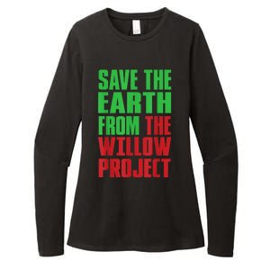 Stop Willow Project, save the earth from the Willow Project Womens CVC Long Sleeve Shirt