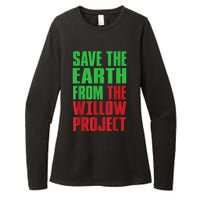 Stop Willow Project, save the earth from the Willow Project Womens CVC Long Sleeve Shirt