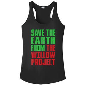 Stop Willow Project, save the earth from the Willow Project Ladies PosiCharge Competitor Racerback Tank