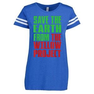 Stop Willow Project, save the earth from the Willow Project Enza Ladies Jersey Football T-Shirt