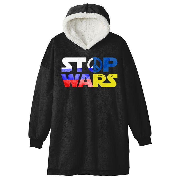 Stop Wars Peace Hooded Wearable Blanket