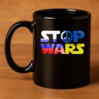 Stop Wars Peace 11oz C Handle Ceramic Mug