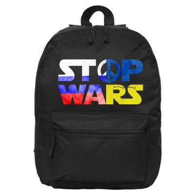 Stop Wars Peace 16 in Basic Backpack