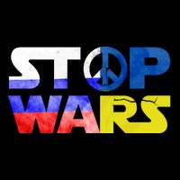 Stop Wars Peace Women's Knotted Racerback Tank