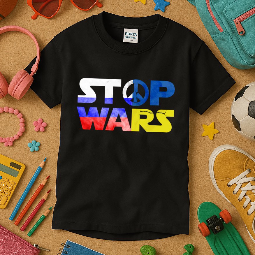 Stop Wars Peace Kids T-Shirt