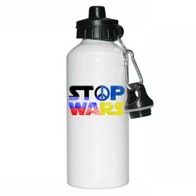 Stop Wars Peace Aluminum Water Bottle