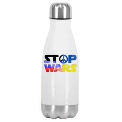 Stop Wars Peace Stainless Steel Insulated Water Bottle