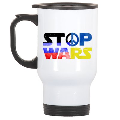 Stop Wars Peace Stainless Steel Travel Mug