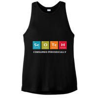 Scotch Whiskey Periodic Table Of Elements Ladies PosiCharge Tri-Blend Wicking Tank