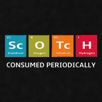 Scotch Whiskey Periodic Table Of Elements Ladies PosiCharge Tri-Blend Wicking Tank