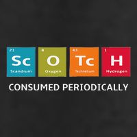 Scotch Whiskey Periodic Table Of Elements 7 Panel Mesh Trucker Snapback Hat