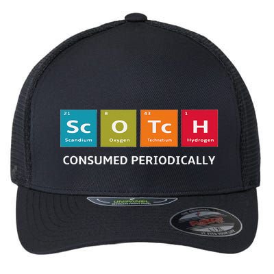 Scotch Whiskey Periodic Table Of Elements Flexfit Unipanel Trucker Cap