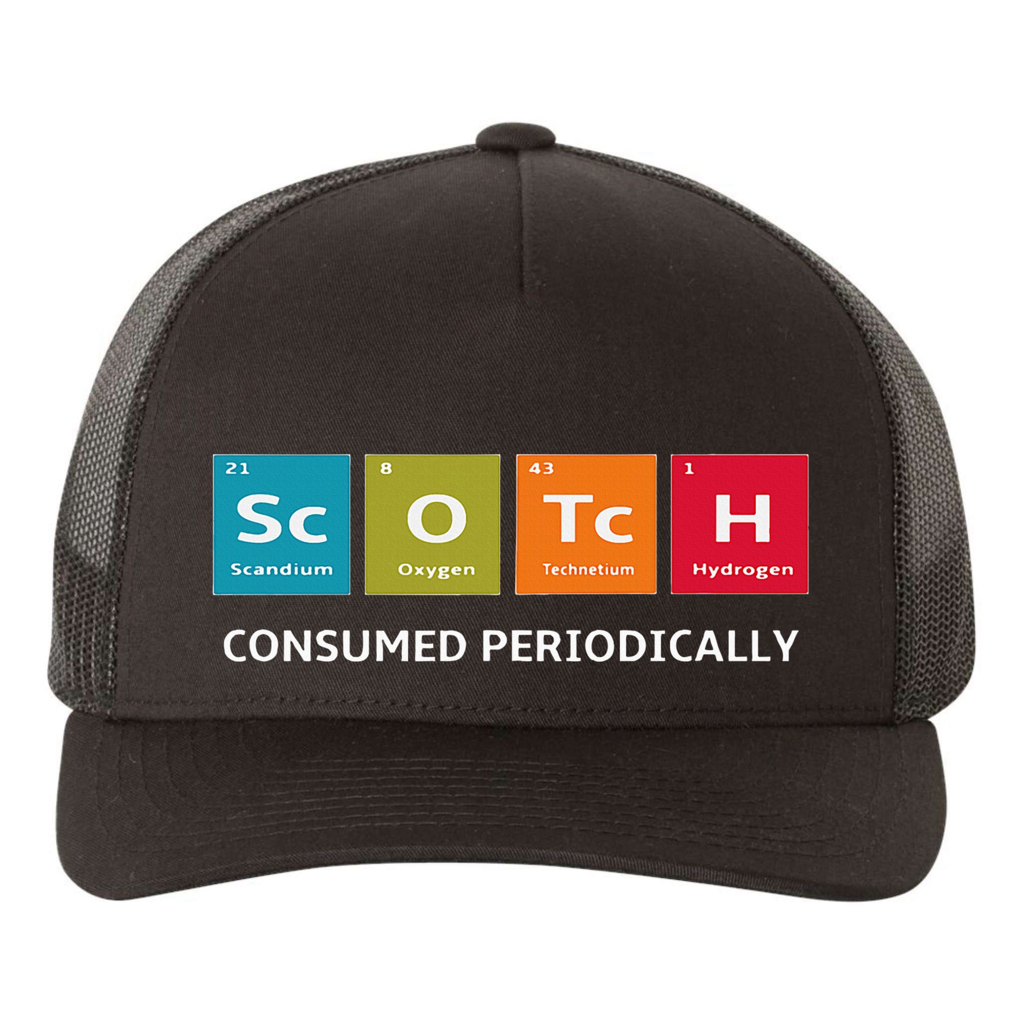 Scotch Whiskey Periodic Table Of Elements Yupoong Adult 5-Panel Trucker Hat