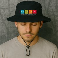 Scotch Whiskey Periodic Table Of Elements Bucket Hat