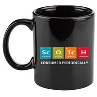 Scotch Whiskey Periodic Table Of Elements 11oz C Handle Ceramic Mug