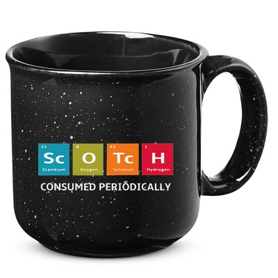Scotch Whiskey Periodic Table Of Elements 15oz Campfire Ceramic Mug