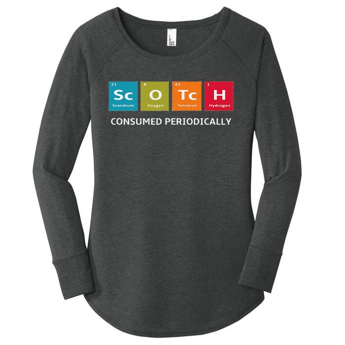 Scotch Whiskey Periodic Table Of Elements Women's Perfect Tri Tunic Long Sleeve Shirt