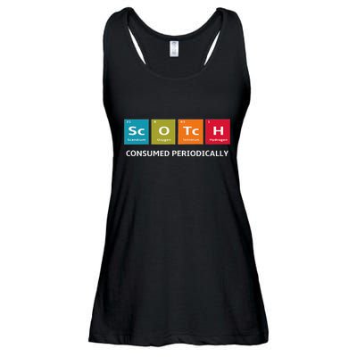Scotch Whiskey Periodic Table Of Elements Ladies Essential Flowy Tank