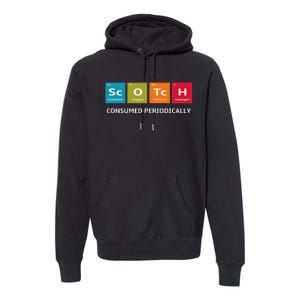 Scotch Whiskey Periodic Table Of Elements Premium Hoodie