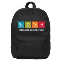 Scotch Whiskey Periodic Table Of Elements 16 in Basic Backpack