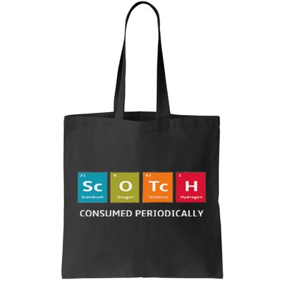 Scotch Whiskey Periodic Table Of Elements Tote Bag