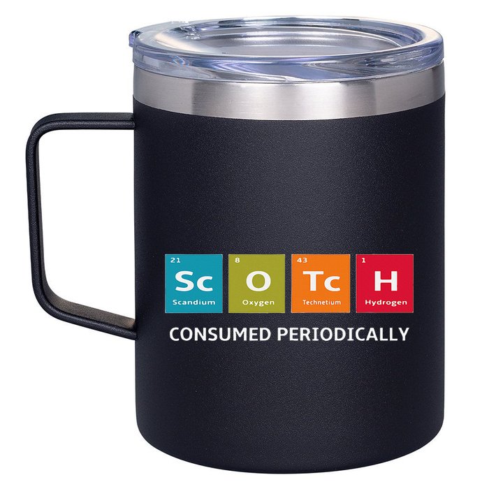 Scotch Whiskey Periodic Table Of Elements 12oz Stainless Steel Coffee Mug