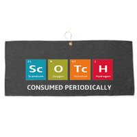 Scotch Whiskey Periodic Table Of Elements Large Microfiber Waffle Golf Towel