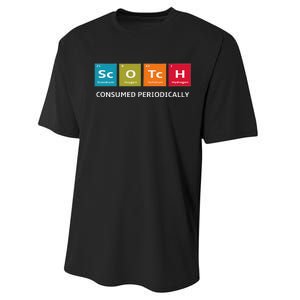 Scotch Whiskey Periodic Table Of Elements Performance Sprint T-Shirt