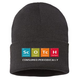 Scotch Whiskey Periodic Table Of Elements Sustainable Knit Beanie