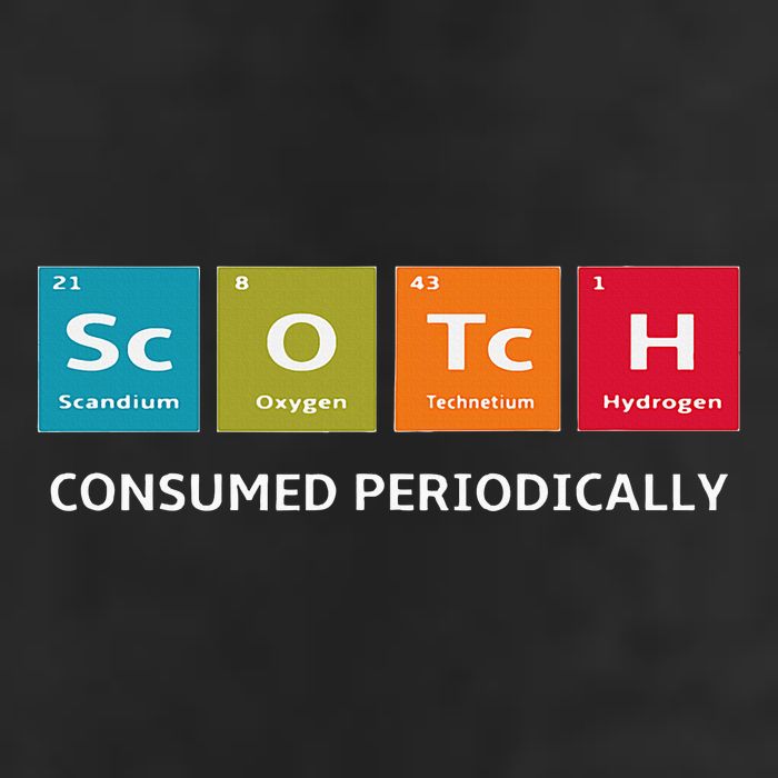 Scotch Whiskey Periodic Table Of Elements 25L Jumbo Tote