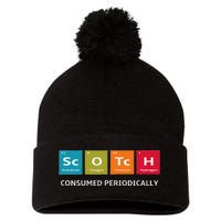 Scotch Whiskey Periodic Table Of Elements Pom Pom 12in Knit Beanie