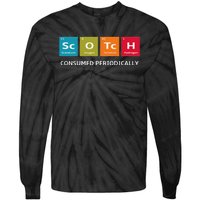 Scotch Whiskey Periodic Table Of Elements Tie-Dye Long Sleeve Shirt