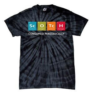 Scotch Whiskey Periodic Table Of Elements Tie-Dye T-Shirt