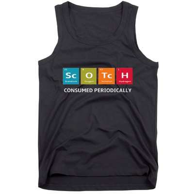 Scotch Whiskey Periodic Table Of Elements Tank Top