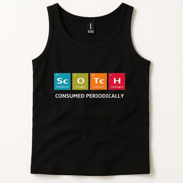 Scotch Whiskey Periodic Table Of Elements Tank Top