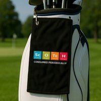 Scotch Whiskey Periodic Table Of Elements Golf Towel