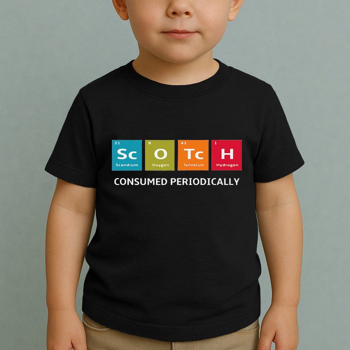 Scotch Whiskey Periodic Table Of Elements Toddler T-Shirt