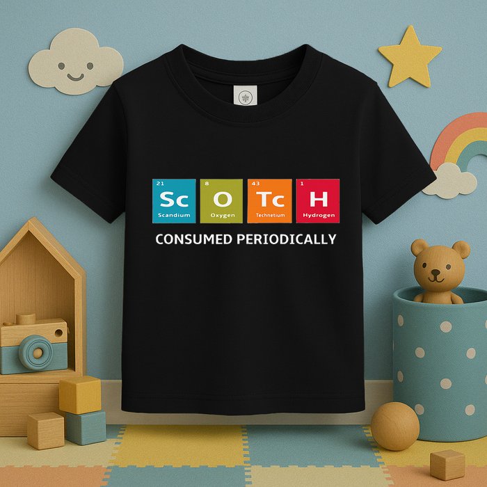 Scotch Whiskey Periodic Table Of Elements Toddler T-Shirt