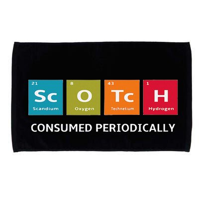 Scotch Whiskey Periodic Table Of Elements Microfiber Hand Towel