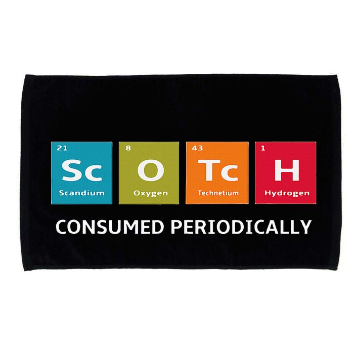 Scotch Whiskey Periodic Table Of Elements Microfiber Hand Towel