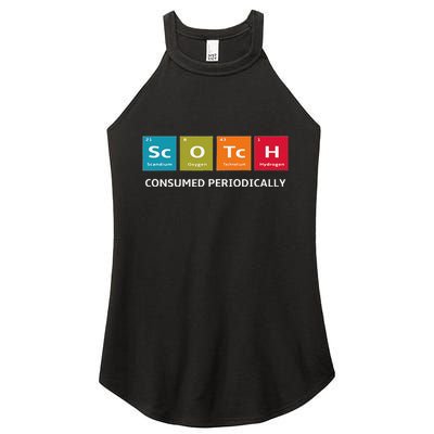 Scotch Whiskey Periodic Table Of Elements Women's Perfect Tri Rocker Tank