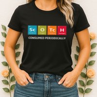 Scotch Whiskey Periodic Table Of Elements Womens T-Shirt
