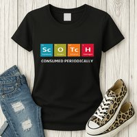 Scotch Whiskey Periodic Table Of Elements Womens T-Shirt