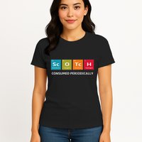 Scotch Whiskey Periodic Table Of Elements Womens T-Shirt