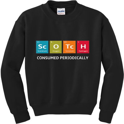 Scotch Whiskey Periodic Table Of Elements Kids Sweatshirt