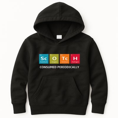 Scotch Whiskey Periodic Table Of Elements Kids Hoodie